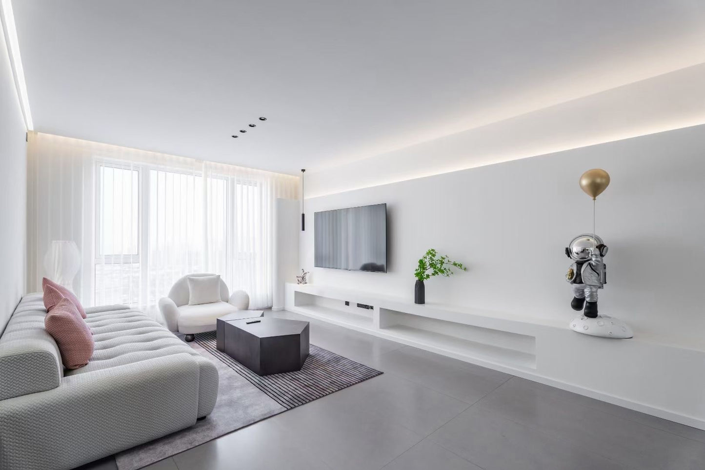 Modern 3br+study / Xujiahui 天际花园3+1房