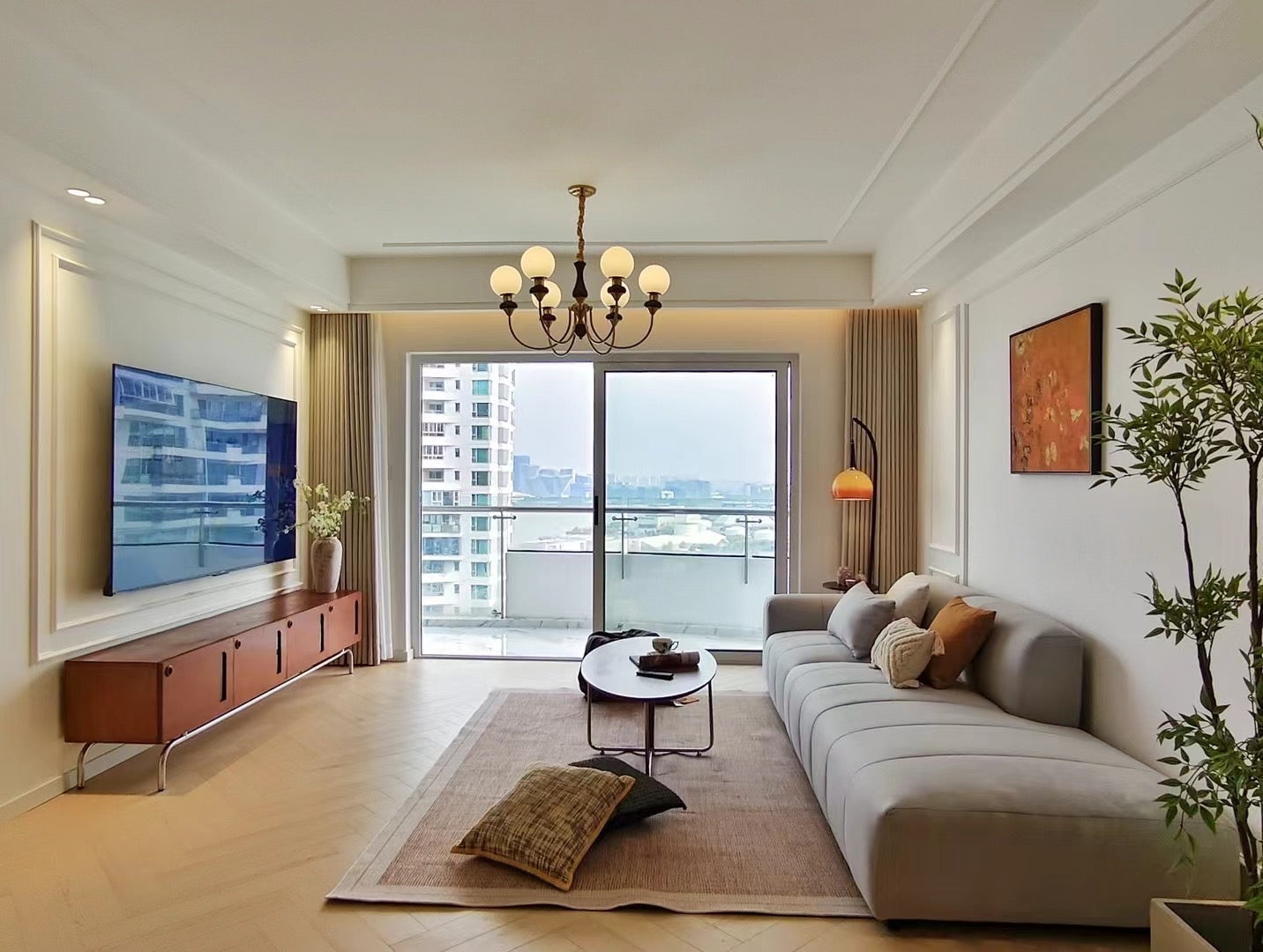 Newly 2br apt river view / xuhui bund 百汇园2房江景