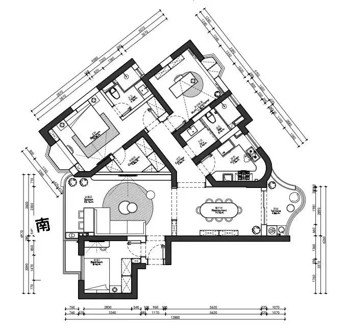 Modern bright 3br with river view 静安河滨花园3房河景