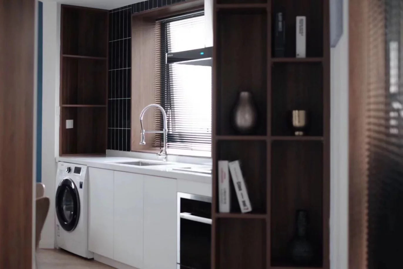 modern 1br with study at jingan 静安紫苑1房+书房