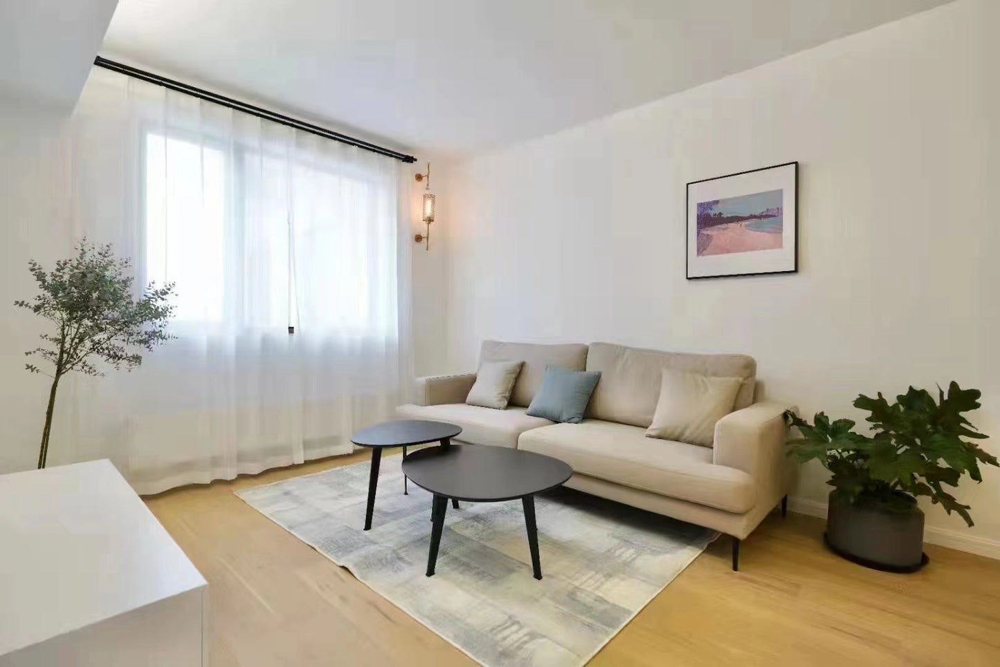 modern 2br with wall heating 交通大学2房墙暖