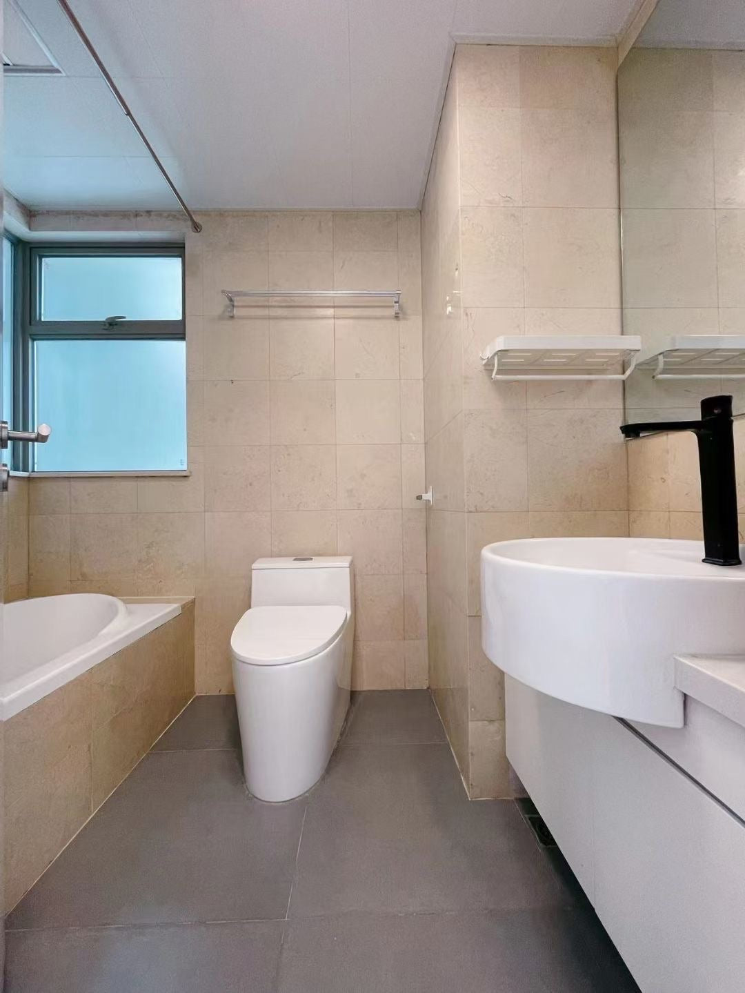 modern 2br at one park avenue 静安枫景2房地暖