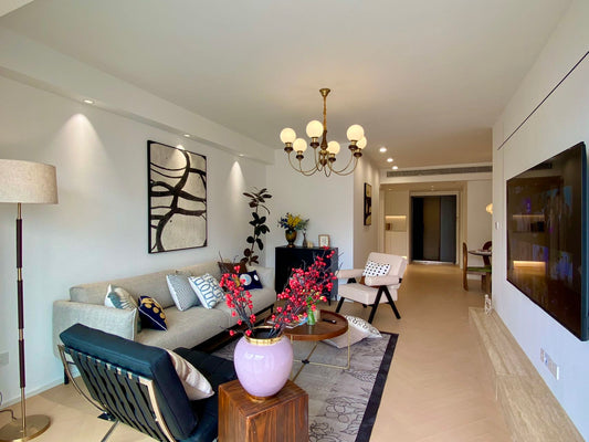 Super 2br 2bath at 8 park Avenue 静安豪景2房