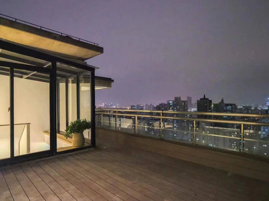 modern 5br penthouse with terrace at xujiahui 天际花园5房带露台